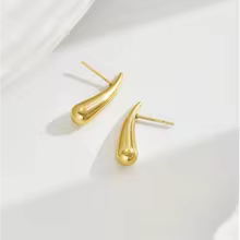 Minimalist Niche Design Water Drop Chili Earrings for Women Fashionable and Versatile Stainless Steel Earrings