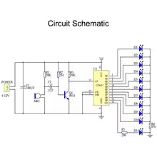 Colorful Voice Control Rotating LED Light Kit Electronic Manufacturing DIY Kit Spare Parts Student Laboratory